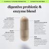 Lemme Debloat 3-in-1 Prebiotic, Probiotic & Digestive Enzyme Capsules for Bloating & Gas Relief – 2 Clinically Studied Probiotics w/5 Digestive Enzymes to Improve Digestion, Women & Men, (60 Count)