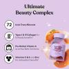 Lemme Glow Collagen Gummies for Thick Hair, Strong Nails & Healthy Skin with Multi-Collagen Peptides, Biotin, Trace Minerals, Zinc, Vitamins A, C & E, Dairy & Gluten Free, Peach Flavor, 60 ct.