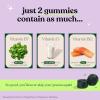 Lemme Greens Superfood Gummies w/Multi – Support Gut Health & Reduce Bloating, 20+ Organic Greens and Superfruits, Clinically Studied Probiotics, D3, B12 – Berries & Greens Flavored (60 Count)