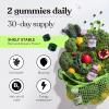Lemme Greens Superfood Gummies w/Multi – Support Gut Health & Reduce Bloating, 20+ Organic Greens and Superfruits, Clinically Studied Probiotics, D3, B12 – Berries & Greens Flavored (60 Count)