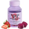Lemme No. 2 Fiber & Probiotic Gummies for Adults, Promotes Regularity & Digestive Health, No Sugar Added Strawberry Flavor, 4g Prebiotic Fiber & Clinically Studied Probiotic Strains, (60 Count)